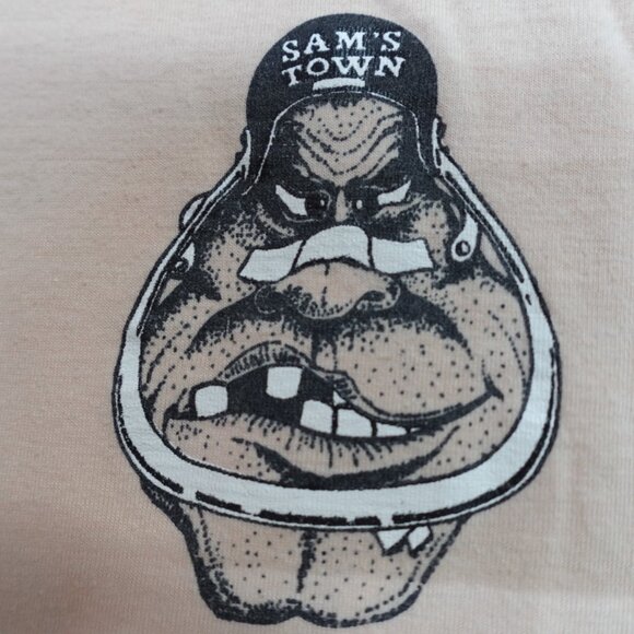 Vintage Sam's Town Hotel Shirt Small Beige Race Sportsbook Gambling Hall Vegas - Picture 6 of 8